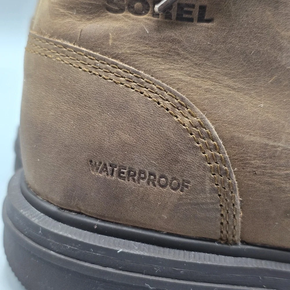 Sorel‎ Madson Chukka Boots Mens 8 Brown Leather Comfort Waterproof Lace Up